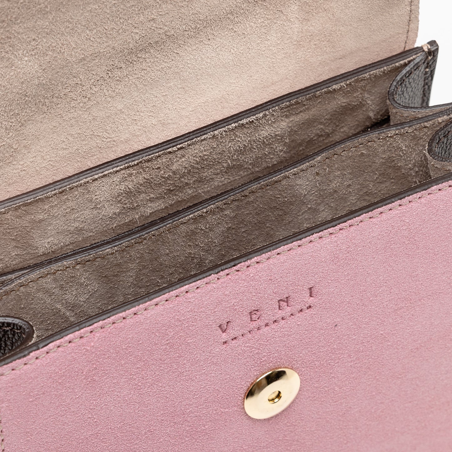 Mini Veni Pink Suede