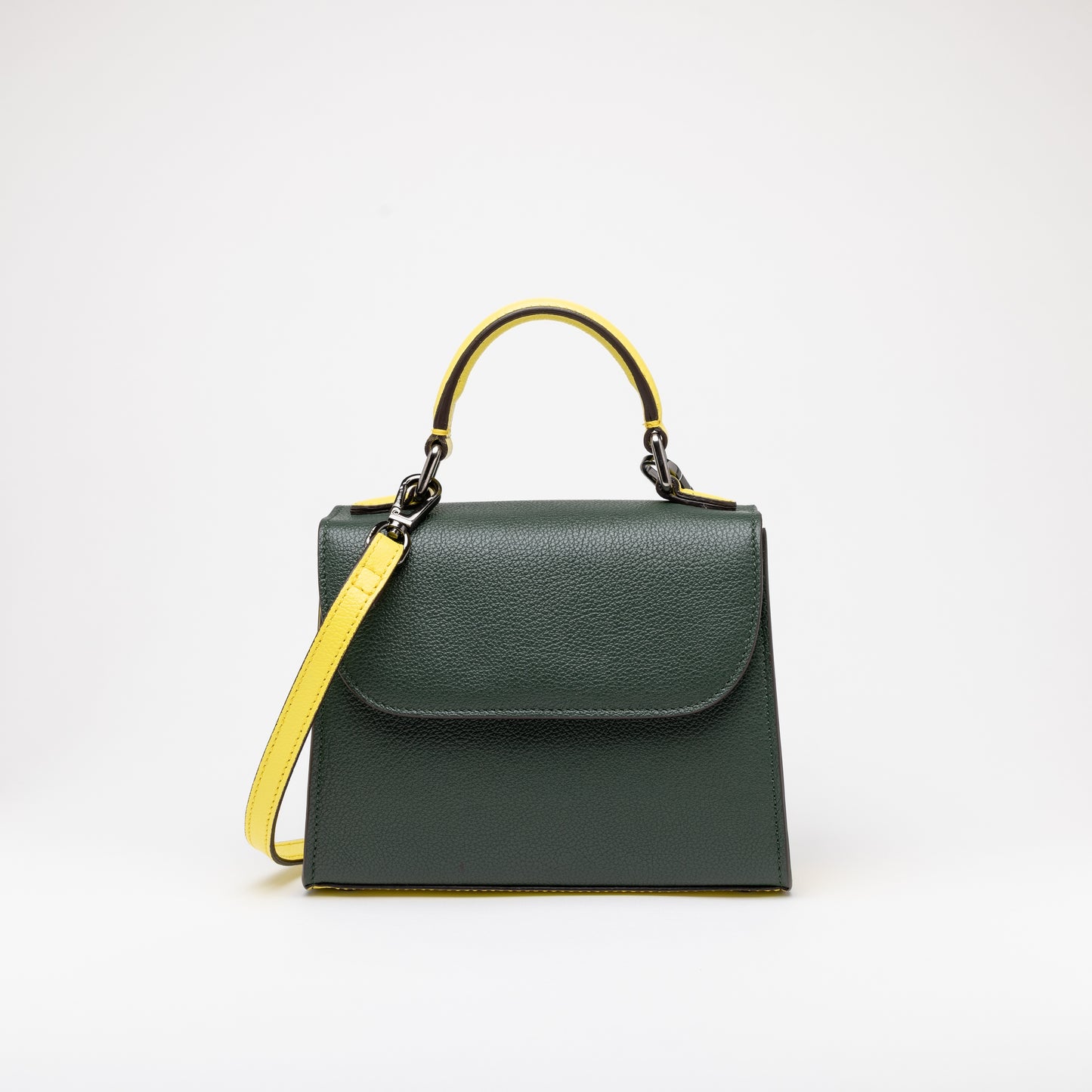 Mini Veni Forest Green & Lemon