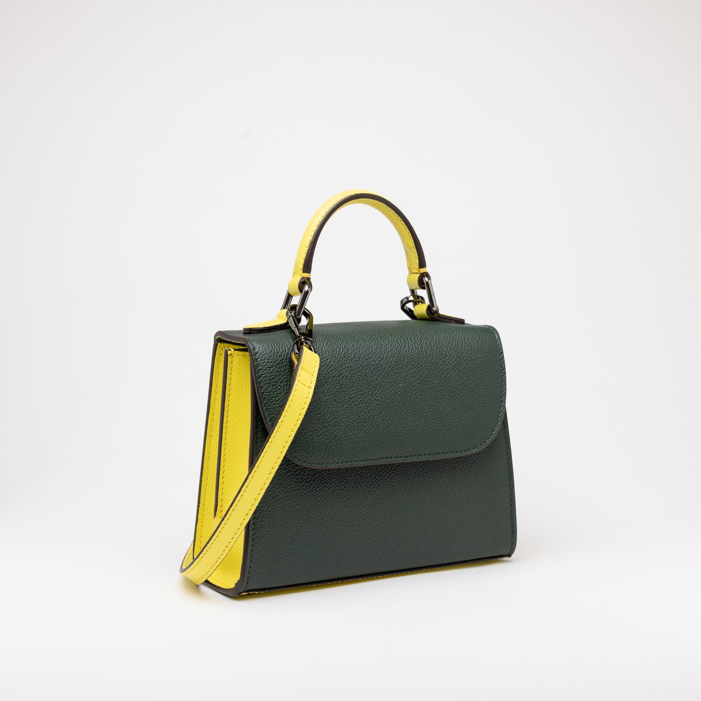 Mini Veni Forest Green & Lemon